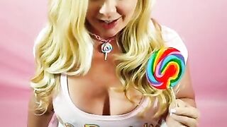 Sweet Scarlett Jane's Lollipop Blowjob POV Cumshot Swallow Teaser