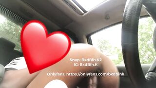 POV Car Sex: Sexy Thick 18 Teen Year old Ebony Thot Riding Dick in my Front Seat