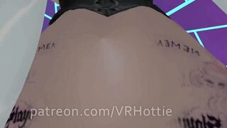 Slamming your Face with Thicc Thighs Cock Riding White Hair Fat Ass Heels POV Lap Dance