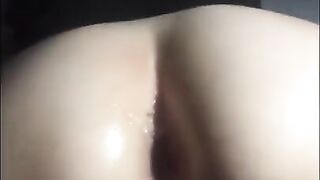 Best Friends Wife Pulled her Butt Plug out to get an Anal Creampie