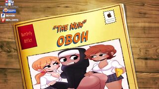 Confession Booth! Animated Big Booty Nun Spanks School Girl Front of Class