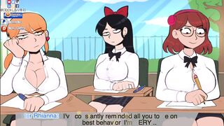 Confession Booth! Animated Big Booty Nun Spanks School Girl Front of Class