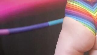 Hula Hooping Rainbow PAWG Chillin on a Saturday