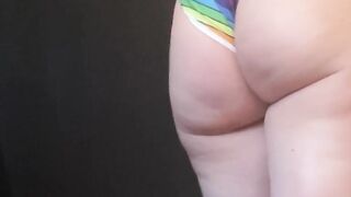 Hula Hooping Rainbow PAWG Chillin on a Saturday