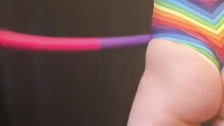 Hula Hooping Rainbow PAWG Chillin on a Saturday