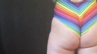 Hula Hooping Rainbow PAWG Chillin on a Saturday