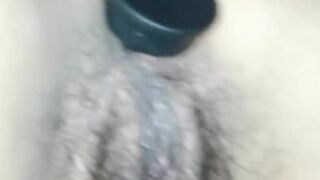 SUCK DICK WITH DILDO IN HER HAIRY ASS