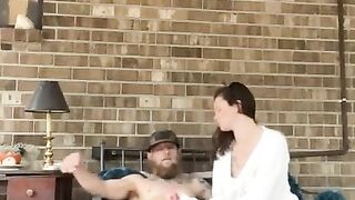 DELIVERY GUY Gets a BLOWJOB and a QUICKIE from HOUSEWIFE!!!