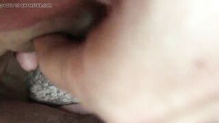 He drinks my Pussy juice. Close up. Pulsating female Orgasm