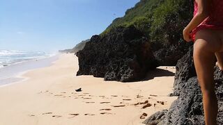 PISSING in Paradise # PEE from Rock of a Tropical Beach