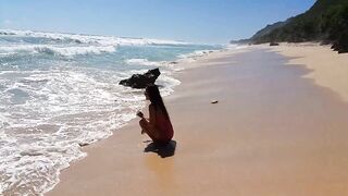 PISSING in Paradise # PEE from Rock of a Tropical Beach