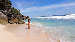 PISSING in Paradise # PEE from Rock of a Tropical Beach