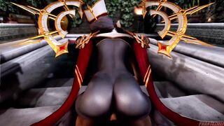 (POV) THIS DARK ELF PRIESTESS WILL PLEASE YOU WITH HER PERFECT ASS FROM AN ISEKAI HENTAI