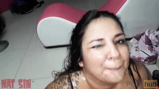 Dard in Doggy Style and Cum on my Face, Perfect !!, Cum Mouth, Blowjob, Doggystyle, Guarra Tetona