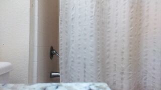 PinkMoonLust Cleans out Butthole Asshole Anus for Chaturbate Live Show Hotel Bathroom Motel Shower