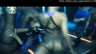 topless ebony strippers crazy at twerk show