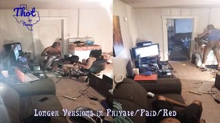 Share Swap Ebont Thot Tag Team Threesome Big Ass Ebony Black Guys in Studio Thotintexas Sex Video