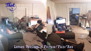 Share Swap Ebont Thot Tag Team Threesome Big Ass Ebony Black Guys in Studio Thotintexas Sex Video