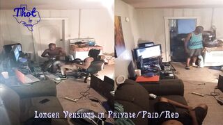 Share Swap Ebont Thot Tag Team Threesome Big Ass Ebony Black Guys in Studio Thotintexas Sex Video