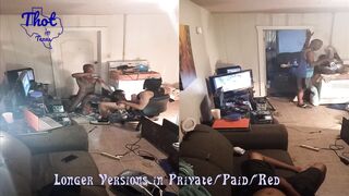 Share Swap Ebont Thot Tag Team Threesome Big Ass Ebony Black Guys in Studio Thotintexas Sex Video