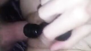 Fucking spunking over my pussy after massive orgasm