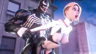 Spider-gwen X Venom Comic Porn