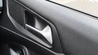 Step Mom in Black Leggings Seduce and Fuck Step Son in the Car