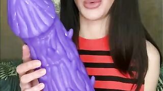 Hotkinkyjo with Huge Spiked Dildo from JohnThomasToys in Ass & Anal Fisting Prolapse