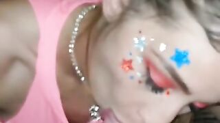 Cosplay Soppy Blowjob for Memorial Weekend Swallowing Massive Cumshot