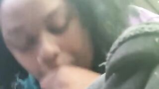 BBW Swallowing Nut in the Rain