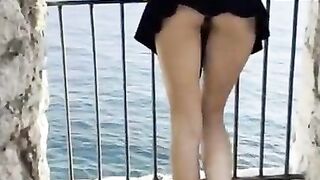 Public Flashing Pussy and Butt Plug