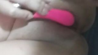 Using my Cock and a Vibrator in her Pussy at the same Time DP