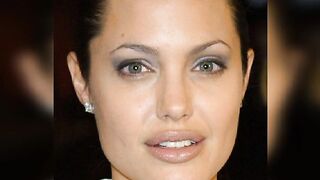 Angelina Jolie (Face) Jerk Off Challenge - With Moan.