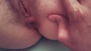 First Time Painful Anal in a Teenager's Tight ASS with Anal Creampie!! try to not Cum???? POV