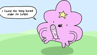 Princess Bubblegum Fucks Lumpy Space Princess's Hidden Cock - Adventure Time Porn