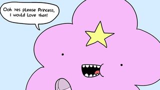 Princess Bubblegum Fucks Lumpy Space Princess's Hidden Cock - Adventure Time Porn