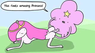 Princess Bubblegum Fucks Lumpy Space Princess's Hidden Cock - Adventure Time Porn