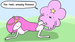 Princess Bubblegum Fucks Lumpy Space Princess's Hidden Cock - Adventure Time Porn