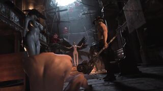 Resident Evil 8 - Nude Lady Dimitrescu Resident Evil Village: Tall Vampire Lady - behind Scenes