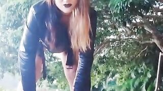 Thick Ass Sexy Goth Chic Striptease