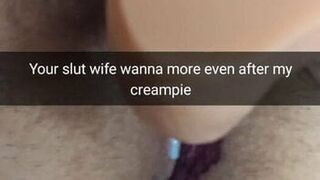 Cheating wife get breeding creampie,but still wanna more sex