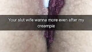 Cheating wife get breeding creampie,but still wanna more sex