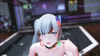 Mmd R18 Weiss the White Lady Cum Hunter will Suck you Dry