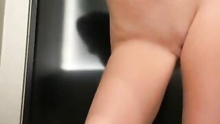 Flashing Tits in Public Restaurant and Toilet Masturbation -YoyaGrey