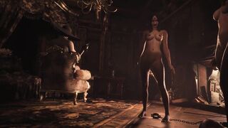 Resident Evil 8 - Nude Lady Dimitrescu & Daughters Resident Evil Village: Tall Vampire Lady