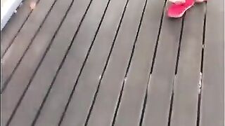 BALCONY ANAL SEX WITH MY HORNY EX,GIRLFRIEND