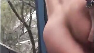 BALCONY ANAL SEX WITH MY HORNY EX,GIRLFRIEND