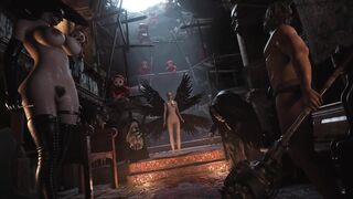 Resident Evil 8 - Nude Lady Dimitrescu Resident Evil Village: NEW Pubic Hair BDSM - White Skin