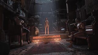 Resident Evil 8 - Nude Lady Dimitrescu Resident Evil Village: NEW Pubic Hair BDSM - White Skin