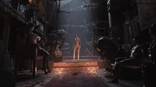 Resident Evil 8 - Nude Lady Dimitrescu Resident Evil Village: NEW Pubic Hair BDSM - White Skin